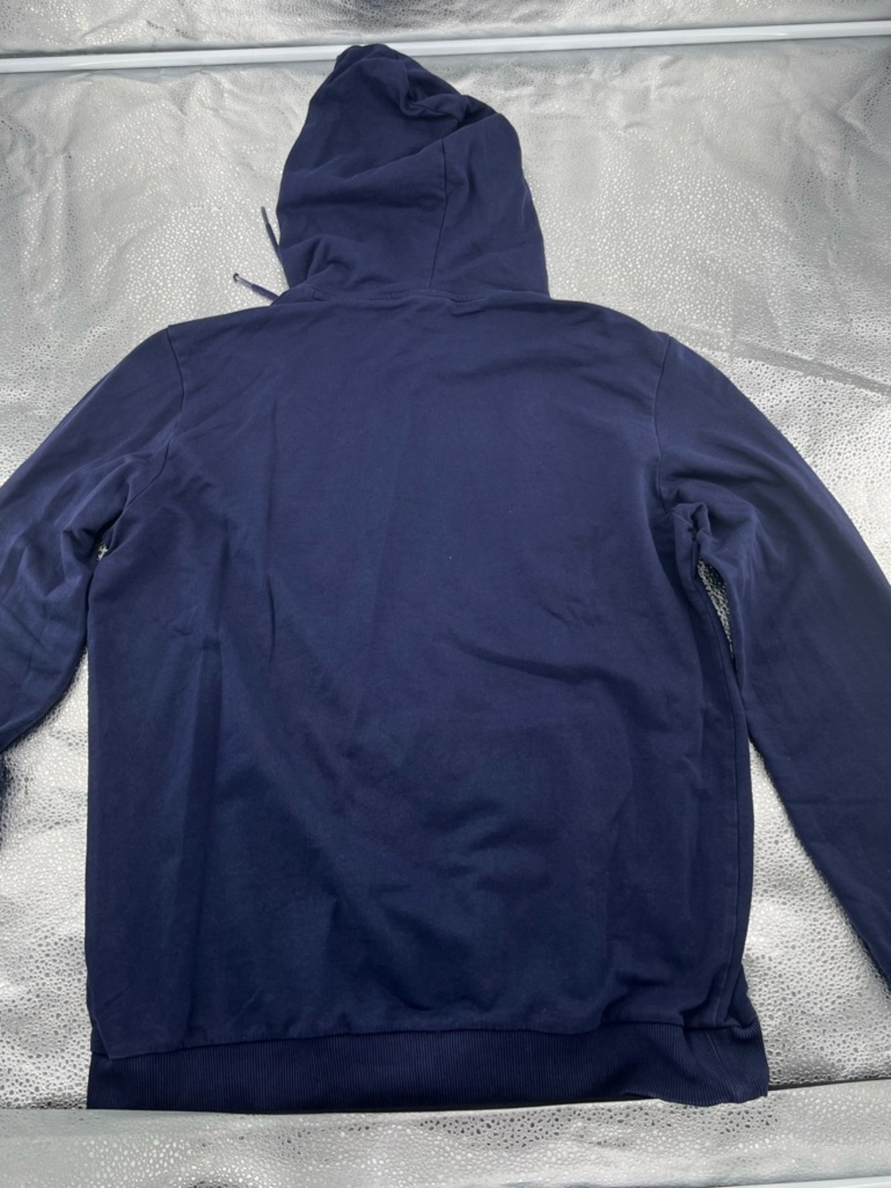 Puma Men’s Navy Crewneck Hoodie with White Logo - Picture 8 of 8